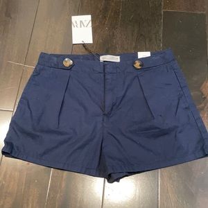 New with tags, navy blue shorts